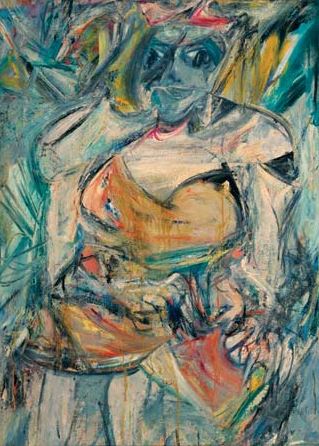 Woman II by Willem de Kooning    abstract painting of a woman 